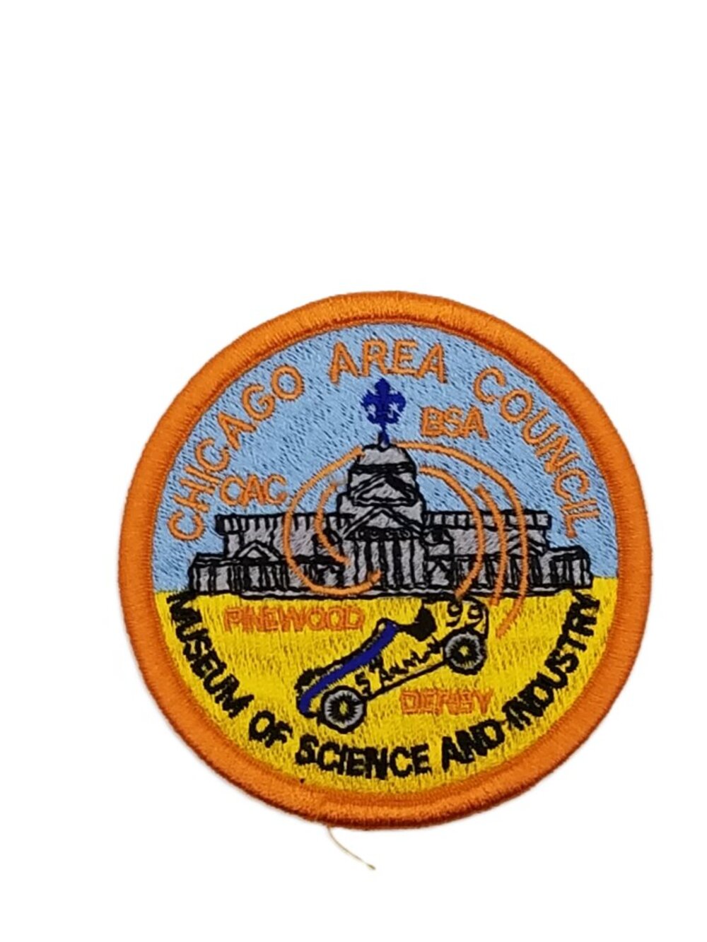 Vintage NOS Chicago Area Council CAC BSA Pinewood Derby 99 Museum Scout Patch